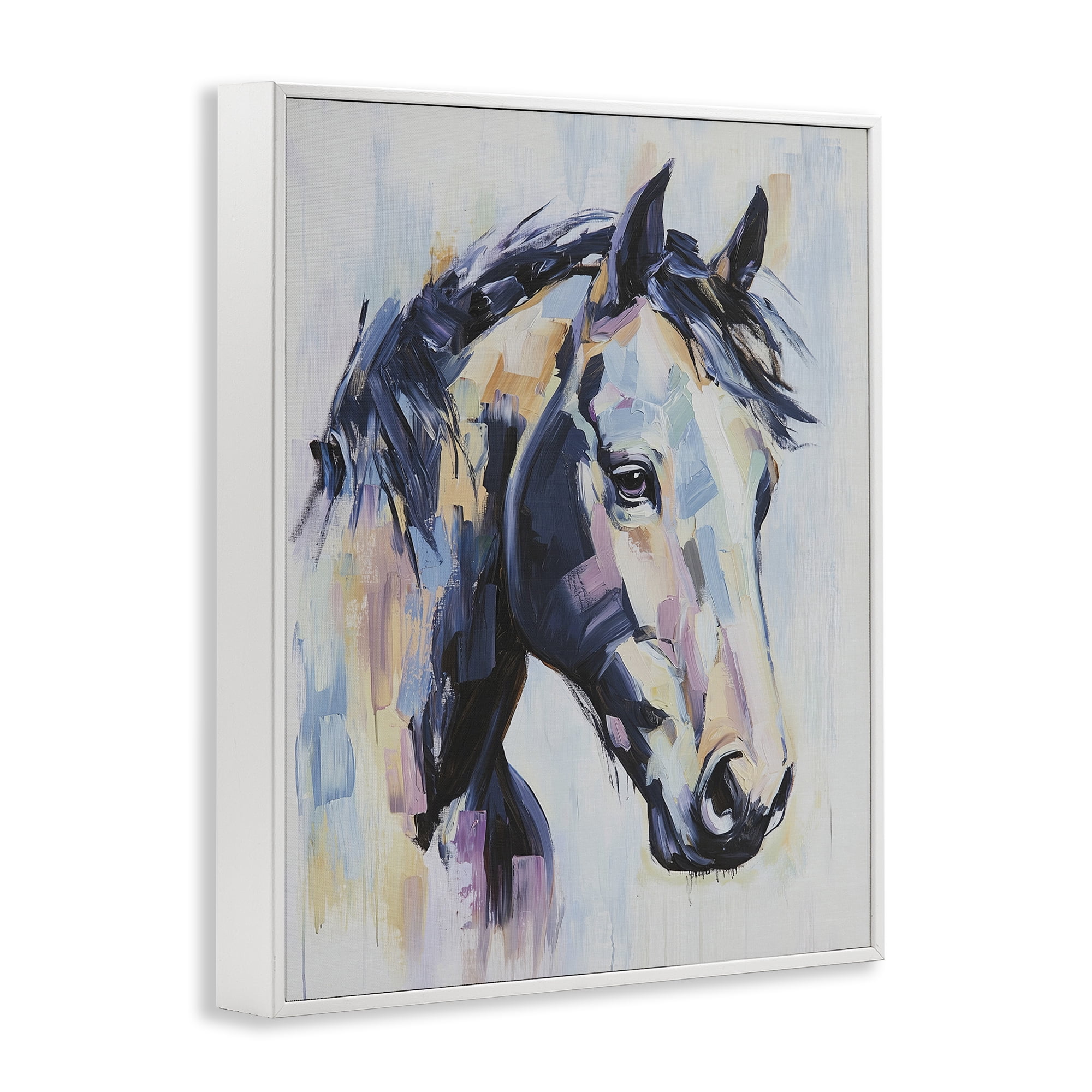 Stupell Industries Vivid Equine Portrait White Framed Giclee Art, design by Svetlana Aleynikova