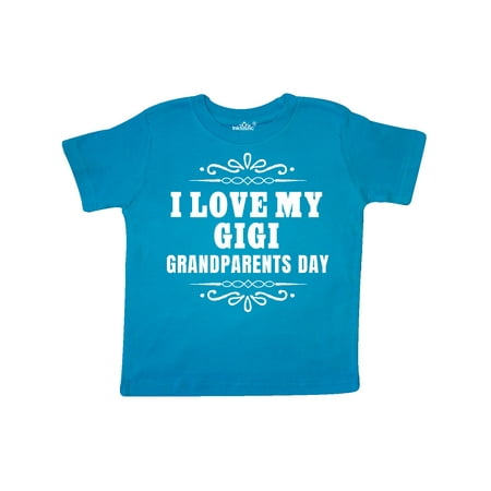 

Inktastic Grandparents Day I Love My Gigi Gift Toddler Boy or Toddler Girl T-Shirt