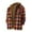 Plaid, variant on Men's Hooded Shirt Jacket Thick Plaid Flannel Shirts Quilted Lined Long Sleeve Winter Cotton Coat with Pockets