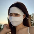 thumbnail image 1 of Mascarilla protectora solar facial de verano, antiultravioleta, transpirable, con hilo original, de seda de hielo, 1 of 2