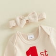 thumbnail image 6 of Cjfdfy Newborn Baby Boy Girl Christmas Fall Outfit Christmas Tree Present Box Embroidery Romper Headband Infant Cute My 1St Christmas Fall Winter Holiday Set 0-18M, 6 of 9