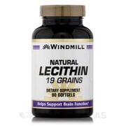 Windmill Lecithin 19 Grain Softgels Natural 90 Soft Gels