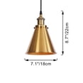 thumbnail image 7 of Kiven 1-Light Plug in Pendant Light,Industrial Hanging Light with 15FT Cord, Dimmable Ceiling Pendant Light for Bedroom Hallway Foyer Kitchen Island, E26 Socket, Brass Finish, 7 of 7