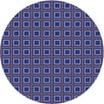 thumbnail image 1 of Ahgly Company Machine Washable Indoor Round Transitional Medium Slate Blue Area Rugs, 8' Round, 1 of 7