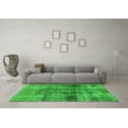 thumbnail image 3 of Ahgly Company Indoor Round Abstract Green Modern Area Rugs, 8' Round, 3 of 4