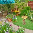 thumbnail image 3 of Polyresin Sunflower Bird Bath Garden Ornament Resin Bird Feeder Para Decoración Interior Al Aire Libre matsuzay PT002194-00, 3 of 6