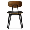 thumbnail image 5 of Simpli Home Mavis Dining Chair (Set of 2) in Black Vegan Faux Leather, 5 of 12
