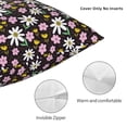 thumbnail image 3 of Pofeuu Daisies Flowers Print Double-sided plush pillowcase Square Throw Pillow Covers Pillows Cover for Living Room Bedroom Sofa Couch Cushion Cover（No pillow core）-22"x22", 3 of 7