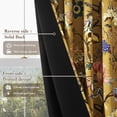 thumbnail image 4 of StangH 100% Blackout Floral Curtains Vivid Botanical Cottage Farmhouse Elegant Design Thermal Insulated Privacy for Living Room/Bedroom, W52xL96, 2 Panels, 4 of 7