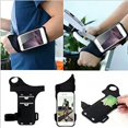 thumbnail image 4 of Correr al aire libre Montar Correr Deportes Gimnasio Lycra Pulgar Brazalete Funda para 14 13 12 11 Pro Max XR XS Max Galaxy a (Negro), 4 of 5