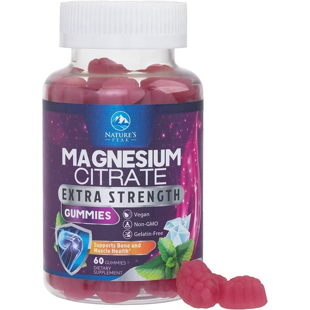 Nature's Peak Magnesium Gummies High Absorption 100mg Natural