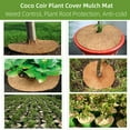thumbnail image 3 of Hongchun Coconut Plant Mat, Plant Protection Disc, Coconut Disc Mulch Pot Plant Protection Mat for Home Hotel Garden (Thickness 0.3~0.5cm) 20*20cm5 PCS, 3 of 5