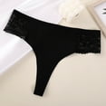 thumbnail image 5 of Daznico Womens Underwear - Lace Briefs Ladies Comfortable Cotton Crotch Seamless Ice Silk Panties Border Pants - Panties for Women,Color:Black,Size:M, 5 of 5