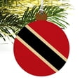 thumbnail image 4 of Trinidad and Tobago Country Flag Wood Christmas Tree Holiday Ornament, 4 of 6