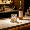 thumbnail image 5 of Spinning Glass with Rotating Base, Style Bourbon Tumbler for Scotch Cocktails, Artistic Glass for Home Bar, Fashioned Gift for Friends,D, 5 of 8