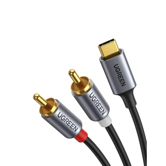 Cable de audio USB C a RCA UGREEN tipo C a 2RCA macho de 1,5 m