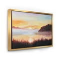 thumbnail image 3 of Designart 'The Reeds On The Lake In Evening Glow' Nautical & Coastal Framed Canvas Wall Art Print, 3 of 5