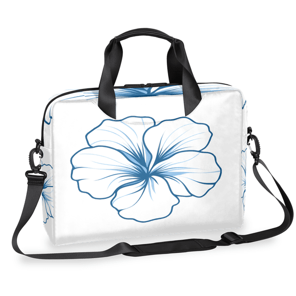 Herdesigns Blue Laptop Bag for Women Men, Computer Case Briefcase Messenger Bags, 15-15.6 inch Laptop Sleeve Shoulder Bag