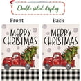 thumbnail image 6 of Merry Christmas Garden Flags 12.5x18 Double Sided Chritams Tree Yard Flag Buffalo Plaid Burlap Farmhouse Welcome Decorative Flags for Outside Outdoor Lawn Xmas Decoration, 6 of 6