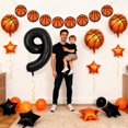 thumbnail image 4 of Globos con números de baloncesto de 40 cm para fiesta de noveno cumpleaños, 4 of 6