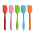 thumbnail image 1 of Juego de espátulas de silicona profesionales, herramientas para mezclar antiadherentes resistentes al calor, raspador flexible de 8,5", diseño sin costuras, apto para lavavajillas, juego de 5, 1 of 4
