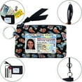thumbnail image 4 of Zip ID Case with Lanyard - Badge ID Holder Wallet with Zipper - Cotton (Paisley Explosion), 4 of 7