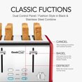thumbnail image 5 of Toaster 4 Slice, Geek Chef Stainless Steel Extra-Wide Slot Toaster with Dual Control Panels of Bagel/Defrost/Cancel Function, 6 Toasting Bread Shade Settings, Auto Pop-Up, Multicolor, 5 of 7