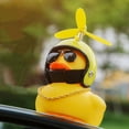 thumbnail image 7 of TINKER Rubber Duck Toy Car Ornaments Yellow Duck Car Dashboard Decorations with Propeller Helmet, 7 of 7