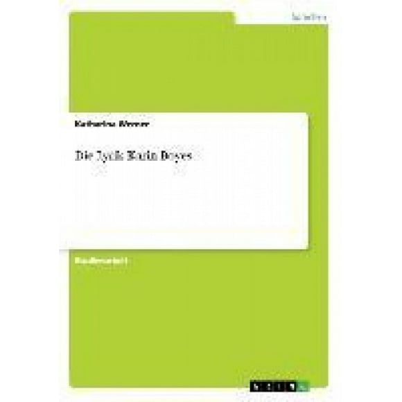 Die Lyrik Karin Boyes [German]