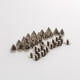 thumbnail image 4 of 20x Bolsa de Metal Plateado Punk Spikes Spots Remache Leathercraft DIY, 4 of 9