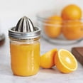 thumbnail image 4 of Jarware - 82654 Jarware Stainless Steel Citrus Juicer Lid for Mason Jars, Wide-Mouth, Metallic, 4 of 6