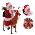 thumbnail image 6 of Gymnture Christmas Santa Reindeer Plush Figurine Animated Ornament Gift, 6 of 11