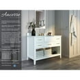 thumbnail image 3 of Ancerre Designs Hayley 48" Farmhouse Wood Bathroom Vanity Set in White, 3 of 19