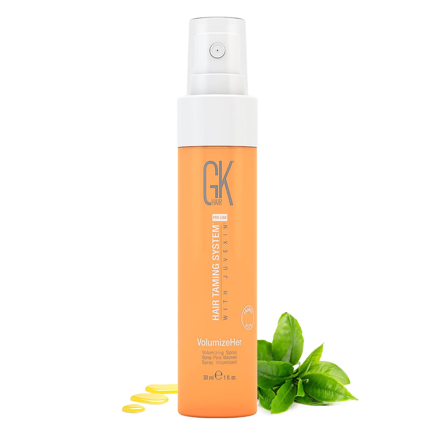 GK Hair Global Keratin Ultra-Fine Volumizing Hair Spray (30 ml/1 fl. oz.) Lightweight Instant Texture Spray for FineThin Hair Weightless Long Lasting Volume Lift | Moisturizing Frizz Control Spray