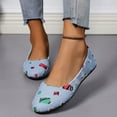 thumbnail image 2 of Sngxgn Women's Ballet Flats Slip On Flats Shoes Casual Dress Shoes Ballet Flat(Light Blue,42), 2 of 7