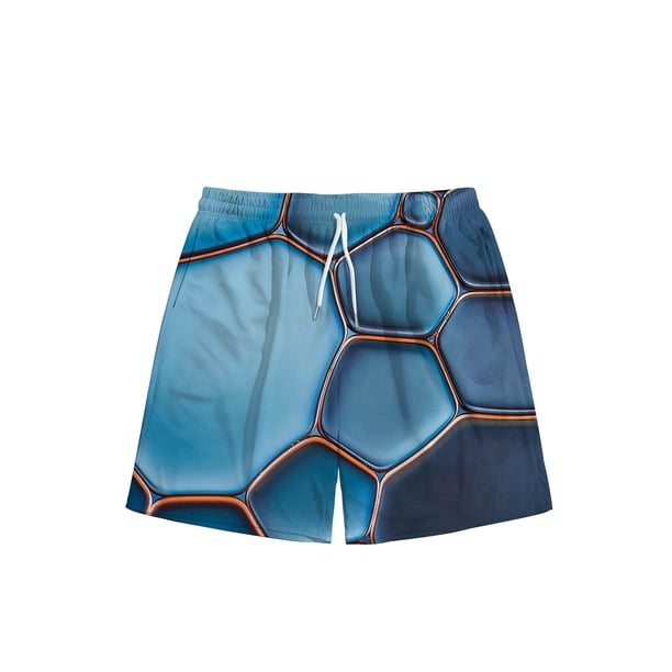 Hombres y mujeres Cinco puntos Deportes transpirables Surf Impresión 3D Playa Vacaciones Playa Pantalones cortos Bañadores Pompotops ulkah944847