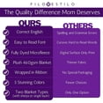 thumbnail image 2 of Love You Mom Blanket, Mom Mothers Day or Birthday Gifts from Daughter or Son, Useful Gifts for Mom, Mom Gift Ideas, Fill with Words of Appreciation (Purple Violet, Sherpa), 2 of 6