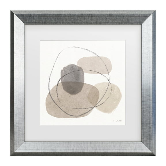 Lisa Audit 'Think Neutral 07' Matted Framed Art