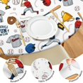 thumbnail image 4 of White Baseball Elements Pattern Round Fitted Tablecloth with Elastic Edge,Dining Table Cover Waterproof,Outdoor Round Tablecloth for Camping,Dining,Indoor and Outdoor, 4 of 7