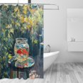 thumbnail image 2 of Yayeee Shower Curtain with Hooks 72"x72" Waterproof Fabric Bathroom Hanging Decor, Sunshine Goldfish, 2 of 5