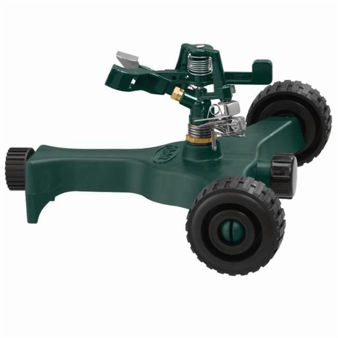 Orbit Lawn Watering Impact Sprinkler on Wheel Base - Hose Water Yard - 58148N