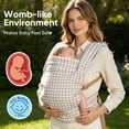 thumbnail image 2 of Capakiddo Baby Carrier for Newborn to Toddler, Ergonomic and Lightweight Infant Carrier, Hands Free Comfort Enhanced Lumbar Support Easy to Wear, Houndstooth, 2 of 8