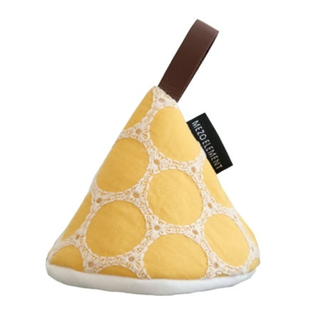 

Hloma Oven Mitt Eco-friendly Heat Resistant Durable Nice-looking Non-Slip Anti-scalding Portable Triangle Cotton Handle Cover Kitchen Tool for Restaurant