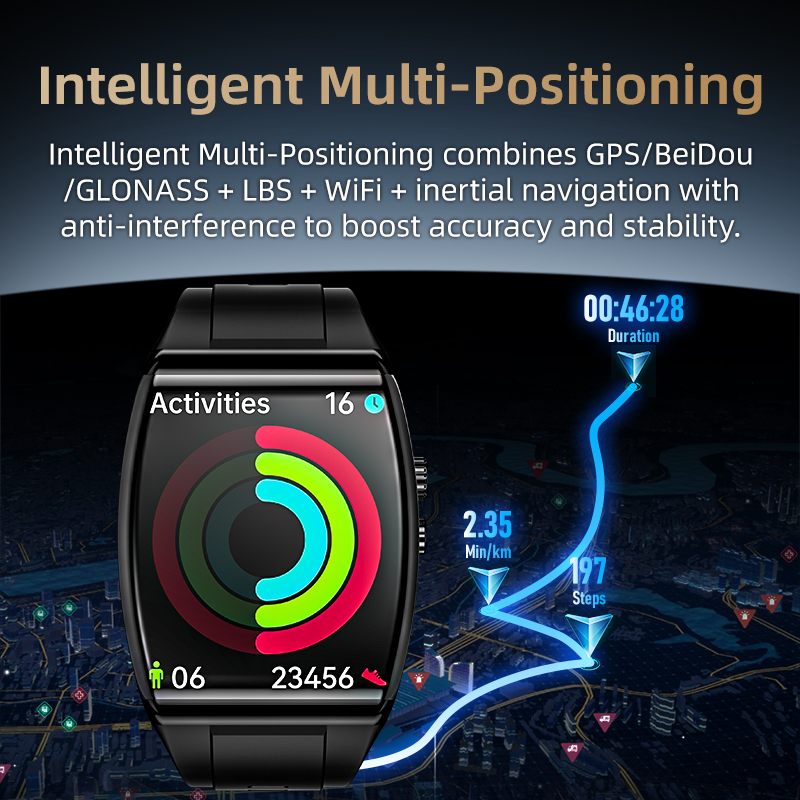 E EYAFA 4G Smart Watch AD03 with SIM Card Slot,1.93 inch AMOLED Screen for Men and Women