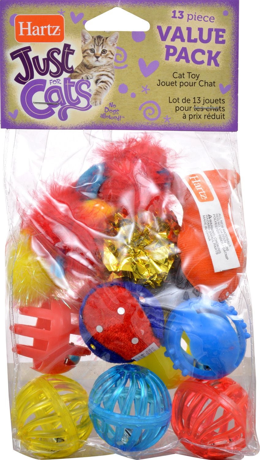 Ensemble de 13 jouets pour chats à prix réduit Just for Cats de Hartz 13 jouets pour chats