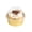 Gold/4 oz, variant on Pastry Tek 2 oz Round Silver Aluminum Baking Cup - with Plastic Dome Lid - 2 3/4" x 2 3/4" x 1" - 100 count box