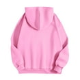 thumbnail image 5 of Women'S Casual Zip-Up Hoodie, Long Sleeve Loose Fit Pullover With Pockets, Soft Streetwear Sweatshirt For Everyday Fall Tops Women 2025 Trendy Wrm Maternity Clothes (S, Pink) ZMTing, 5 of 5