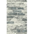 thumbnail image 1 of Grey & White Concrete Brick Effect Wallpaper R8389, 1 of 4