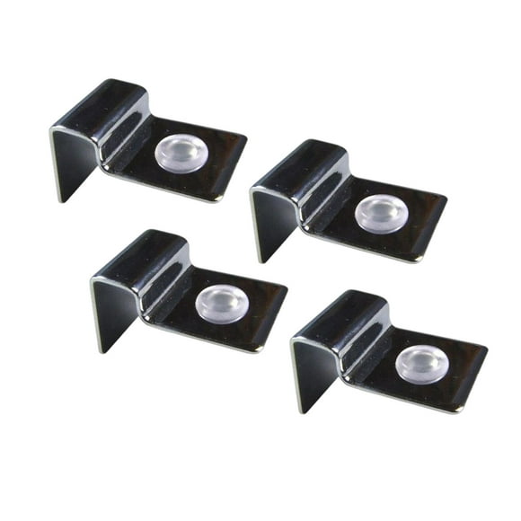 4x Aquarium Cover Clips, Fish Tank Support Holder, Clamp Stand Bracket Stainless Steel Universal Lid 5mm