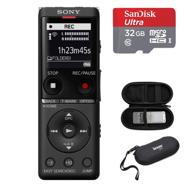 Grabadora de voz digital Sony serie ICD-UX570 negra